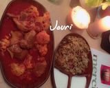 صورة لخطوة 1 من وصفة قرنبيط بصلصه الطماطم والحم