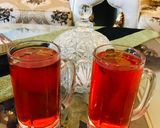 A picture of step 3 of Rooh afza lemonade.