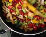 A picture of step 6 of Stir Fry veggie salad with grilled cottage cheese.
