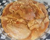 Foto del paso 1 de la receta: Filetes de pollo anticuchado con Papas Doradas!