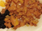 Tortilla de calabaza y hojas de remolacha