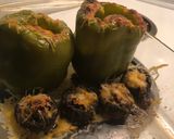 A picture of step 3 of Mushroom Stuffed Bellpepper & Stuffed Mushrooms.