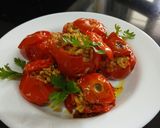 A picture of step 7 of Mediterranean Style Stuffed Tomatoes.