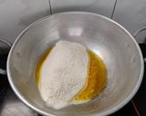 A picture of step 3 of Rava Laddu.