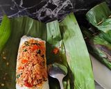 Foto langkah ke 6 dari resep Nasi Bakar Isi Sei Tuna Pedas.