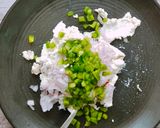 A picture of step 1 of Dahi Ke Sholey.