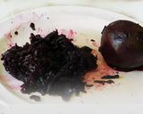 A picture of step 1 of Beet root raita Kerala style.