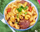 A picture of step 7 of Cavatappi (twisted) Pasta With Meatballs 🍜🍝😋.