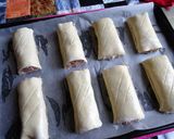 A picture of step 3 of Herby Sausage Rolls.