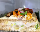 Foto del paso 2 de la receta: Smörgåstårta o Sándwich cake (integral) con relleno tropical