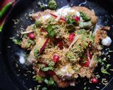 A picture of step 12 of Arbi Took chaat.