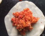 A picture of step 3 of Carrot Halwa stuffed Gujiya.