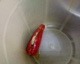 A picture of step 8 of Stuffed red chilli pickle.