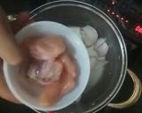 A picture of step 2 of Soup e jo (cream of barley soup).