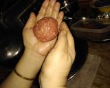 A picture of step 2 of Koftay Salan.