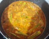 A picture of step 6 of Shegvani (Drumstick bhaji).