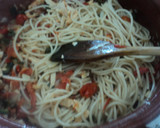 Foto del paso 1 de la receta: Espagueti a la mexicana ranchero con pollo las correa de San Diego. México