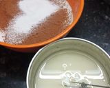 A picture of step 3 of Eggless chocolate cake.