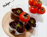 عکس مرحله 3 از دستور دسر کاکائویی خرمالو فقط با دو قلم مواد 👌🏻😋😍