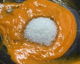 A picture of step 3 of Mango Kesar peda.