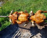 Pas rețetă Couscous cu ciuperci și pui pe rotisor 4 fotografie