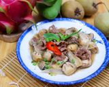 Hình bước làm 4 của món Thịt Bò Xào Nấm Rơm
