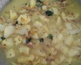 A picture of step 6 of Potato masala with poori.