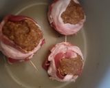 A picture of step 4 of BBQ Bacon-Wrapped Burger-Stuffed Onion Bombs.