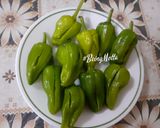 A picture of step 1 of Stuffed Chillies Bharela Marcha.