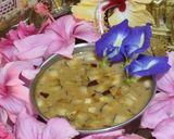 A picture of step 6 of #OSR#Onam Sandhya will be served in banana leaves all varieties.
