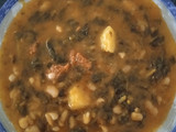 Alubias con espinacas y chorizo