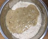 A picture of step 3 of Bite-size Banana Walnut Drop Cake with Oat Flour.