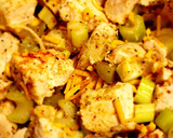 A picture of step 1 of Deviled Chicken Salad.