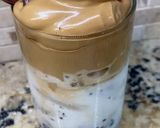 A picture of step 5 of Dalgona Coffee with Oreo Cookies!.
