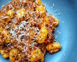 A picture of step 7 of Gnocchi In A Chilli & Tomato Meat Sauce.