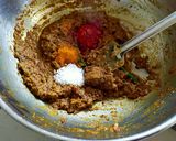 A picture of step 3 of Peas Paneer Curry.