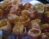 Foto del paso 6 de la receta: Bombones de pollo al curry  envueltos en panceta caramelizada
