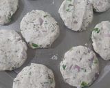 A picture of step 2 of Chawal ke Aate ki instant tikki.