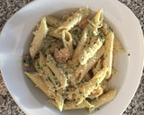 Foto del paso 6 de la receta: Pasta de camarones al ajillo (con crema)