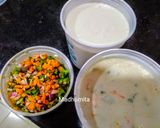 A picture of step 2 of Instant Mixed Veg Uttappam.