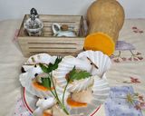 A picture of step 1 of Scallops with Cabbage and Butternut Squash.