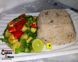 A picture of step 10 of 2 pack / rice & bean's with sweet potato salad.