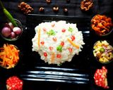 A picture of step 4 of Poha Curd Rice.