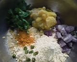 A picture of step 1 of Raw banana tikki.