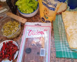 Foto del paso 6 de la receta: PIONONO RELLENO DE JAMÓN SERRANO, HUEVO, ACEITUNAS, Y MORRÓN 🥰🥰🥰😋😋😋😋