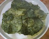 Foto del paso 3 de la receta: Papas con salsa de queso y espinaca