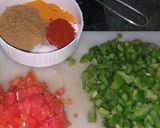 A picture of step 1 of Capsicum sev veggie.