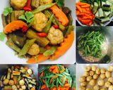 Hình bước làm 4 của món Đậu hủ kho rau củ chay