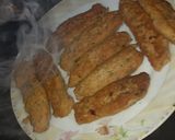 A picture of step 3 of Chicken Seekh Kebab.