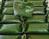 A picture of step 3 of PEPES TAHU (TOFU STEAMED IN BANANA LEAVES).